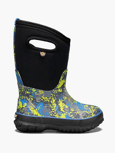 BOGS Boots Deutschland - Classic Micro Camo Winterstiefel Kinder Blau Multi DE31084